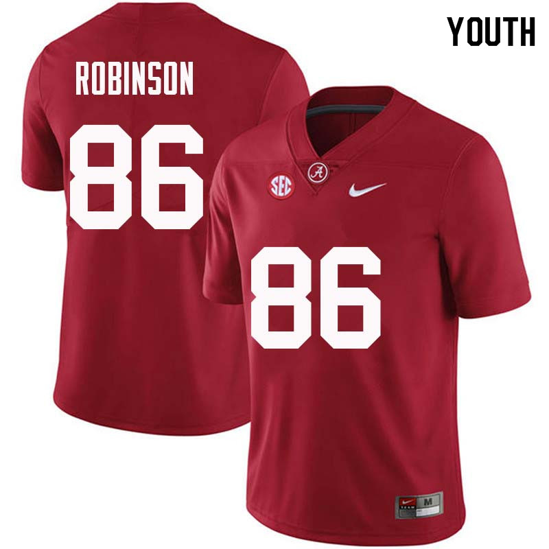 Alabama Crimson Tide Youth A'Shawn Robinson #86 Crimson NCAA Nike Authentic Stitched College Football Jersey RF16J82DF